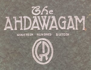 Original Ahdawagam Yearbook Cover