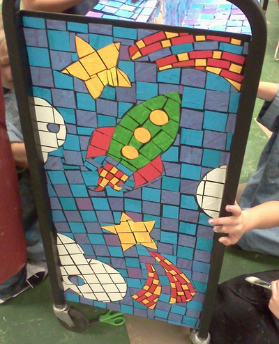 Mosaic Book Cart